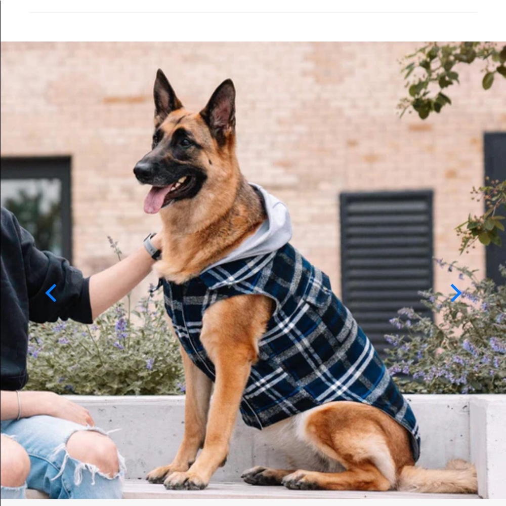 NWT Canada Pooch Plaid Shacket